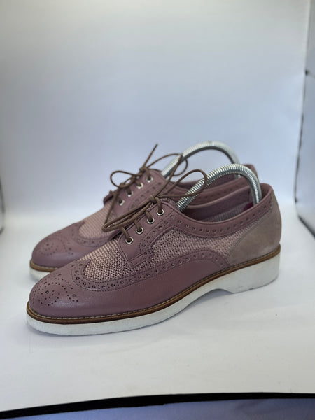 Scarpe Derby rosa antico