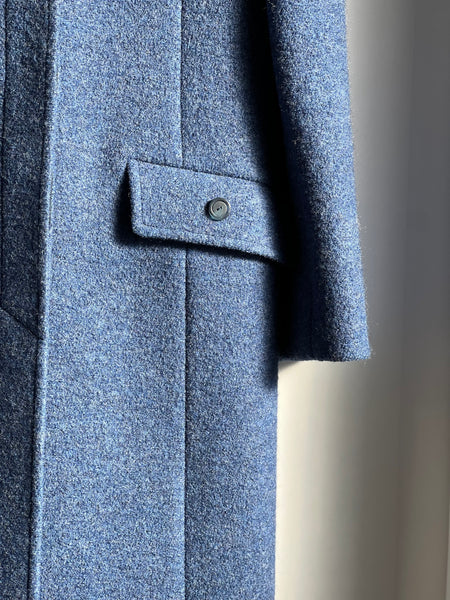 Cappotto lungo blu