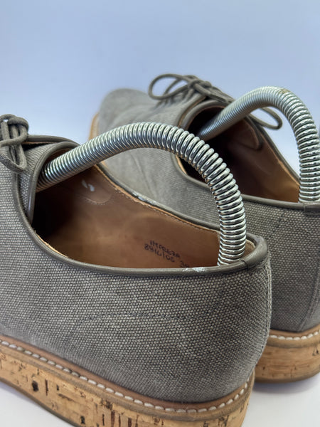Scarpe Stringate Derby Church's "Impreza" in Tessuto Tecnico Grigio