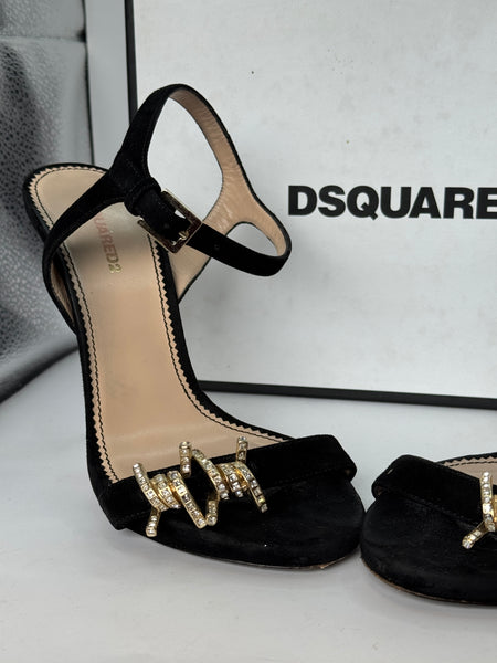 Sandali gioiello suede