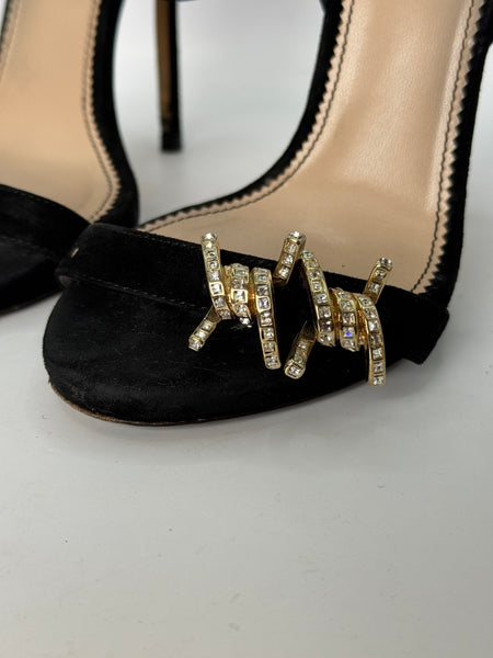 Sandali gioiello suede