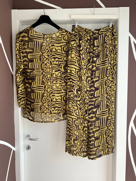 Completo vintage stampa geometrica