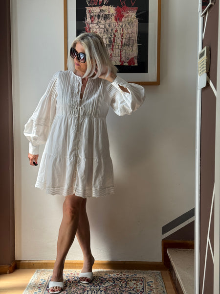 Abito bianco boho