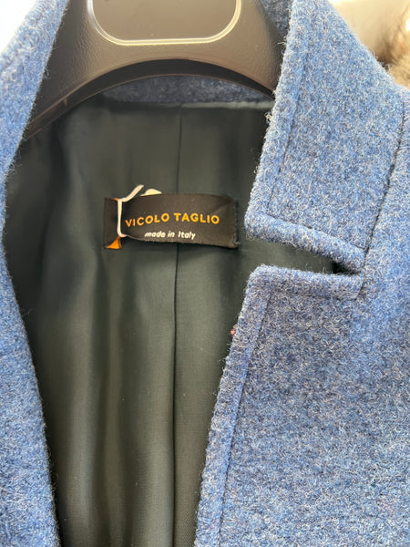 Cappotto lungo blu