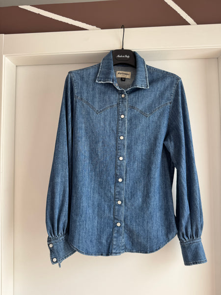 Camicia in denim elasticizza