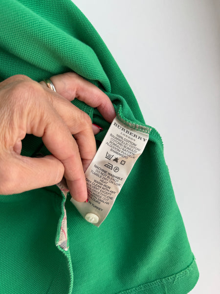 Polo Burberry verde unisex