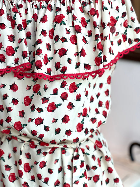 Completo vintage in seta