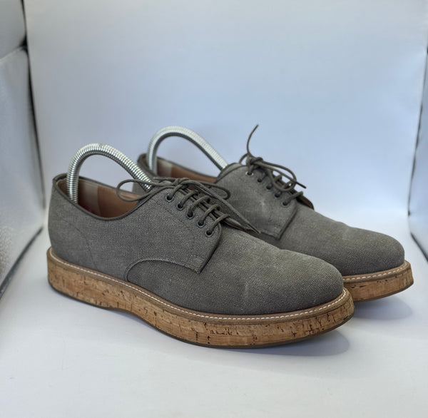 Scarpe Stringate Derby Church's "Impreza" in Tessuto Tecnico Grigio