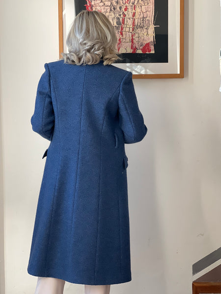 Cappotto lungo blu
