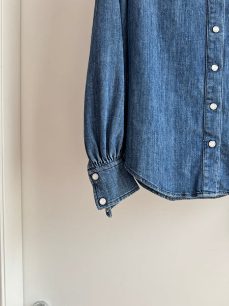 Camicia in denim elasticizza