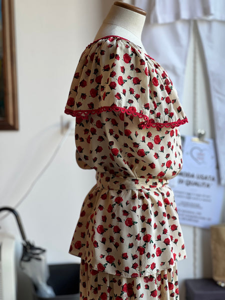 Completo vintage in seta