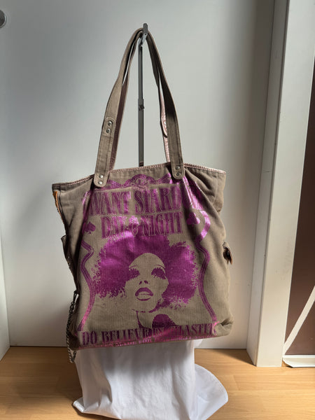 Borsa Tote Vintage D&G Dolce & Gabbana "Fun is My Life" - Autunno 2003 (Y2K Archive)