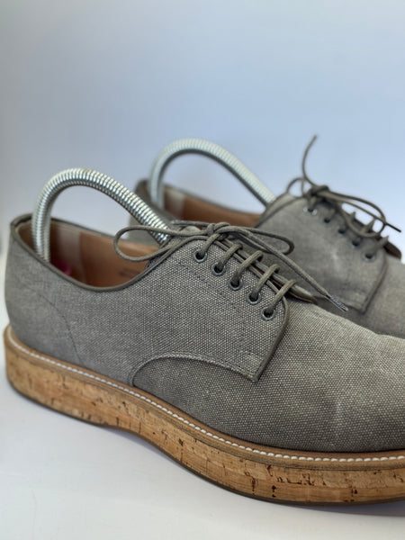 Scarpe Stringate Derby Church's "Impreza" in Tessuto Tecnico Grigio