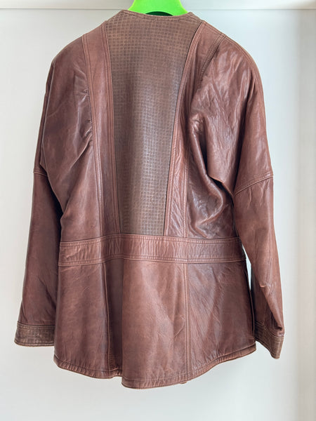 Giacca in pelle vintage Giorgio Armani - pezzo d’archivio