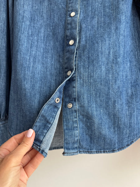 Camicia in denim elasticizza
