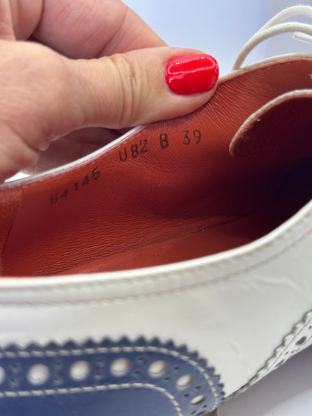 Stringate Santoni bicolori