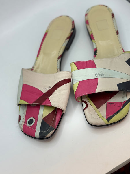 Mules in tessuto Pucci