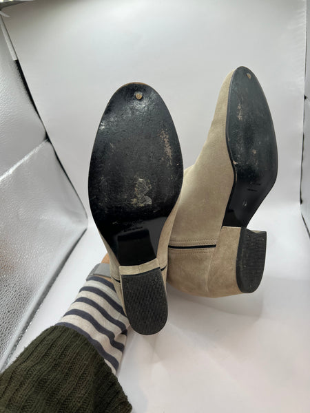 Tronchetti Siena in suede beige