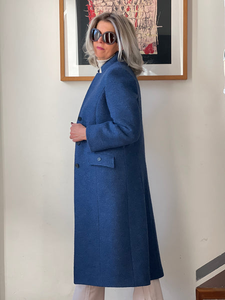 Cappotto lungo blu