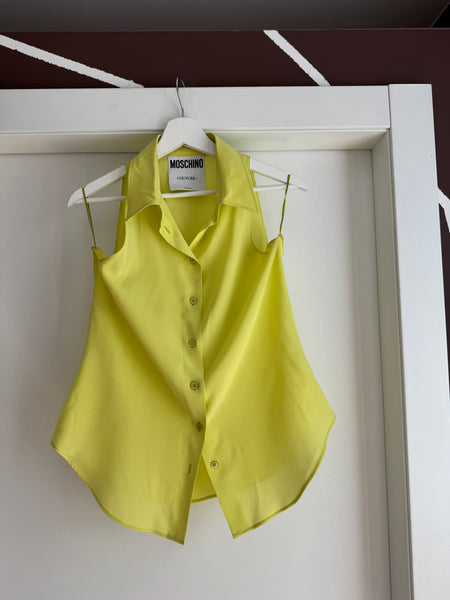 Top blusa smanicata
