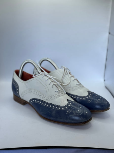 Stringate Santoni bicolori