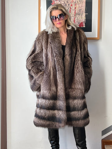 Pelliccia vintage marmotta