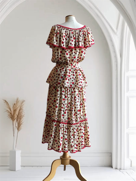 Completo vintage in seta