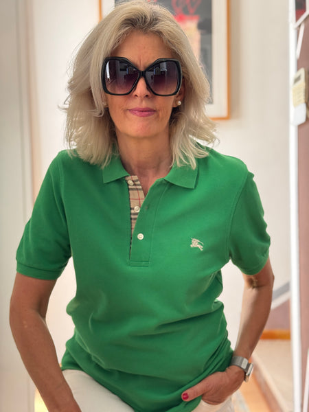 Polo Burberry verde unisex