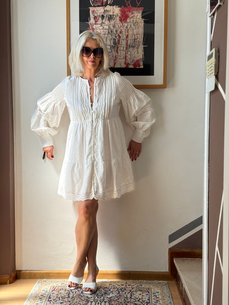 Abito bianco boho