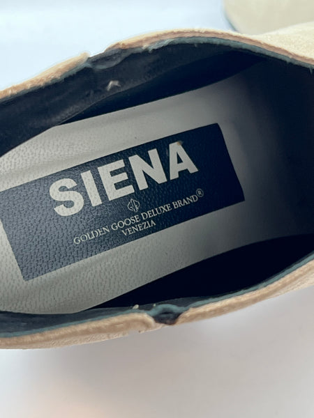 Tronchetti Siena in suede beige