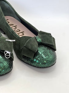 Ballerine verdi con paillettes