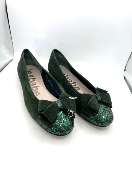 Ballerine verdi con paillettes