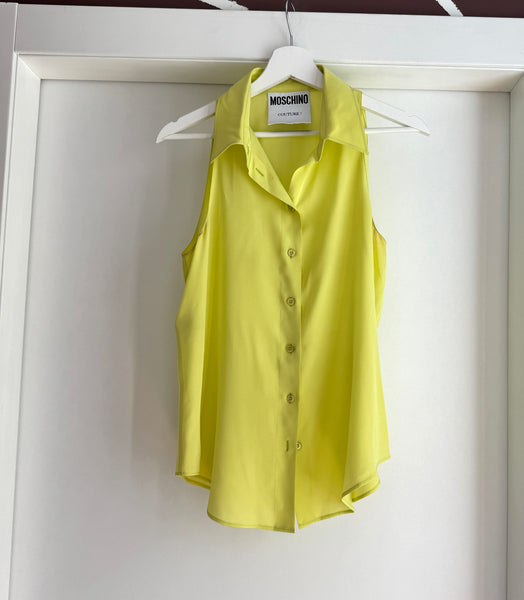 Top blusa smanicata