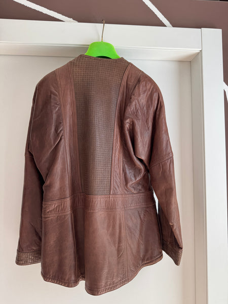 Giacca in pelle vintage Giorgio Armani - pezzo d’archivio