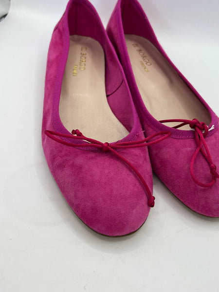Ballerine fucsia in suede