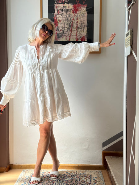 Abito bianco boho