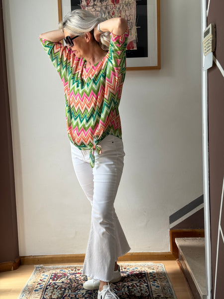 Blusa multicolore