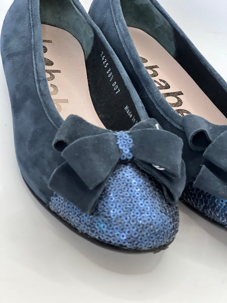 Ballerine blu con paillettes