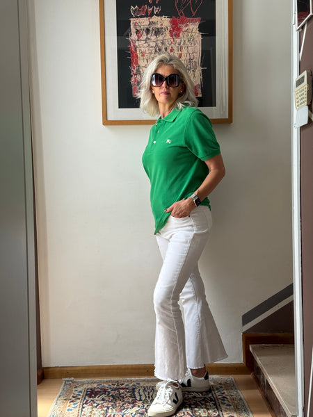 Polo Burberry verde unisex