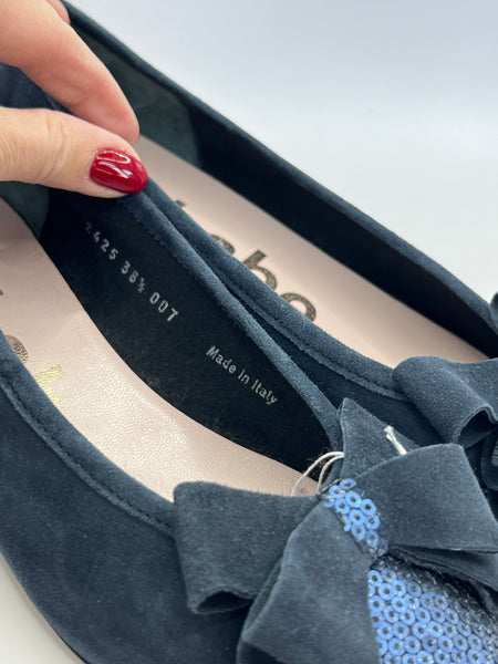 Ballerine blu con paillettes