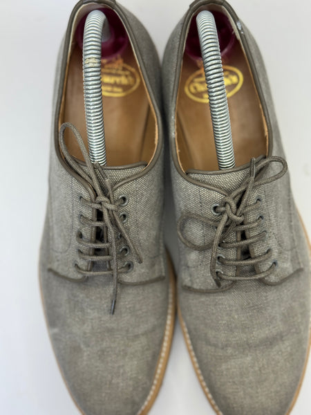 Scarpe Stringate Derby Church's "Impreza" in Tessuto Tecnico Grigio