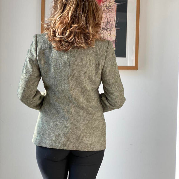 Blazer Verde in Lana Gibierre Donna