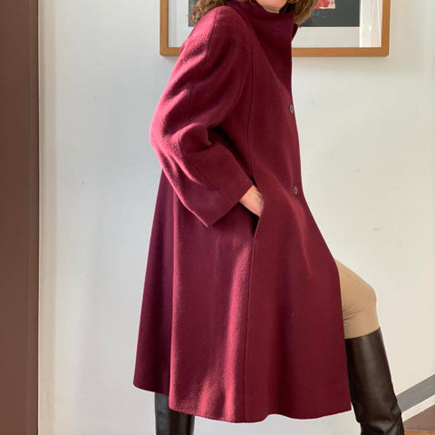 Cappotto Vintage '80 Bordeaux