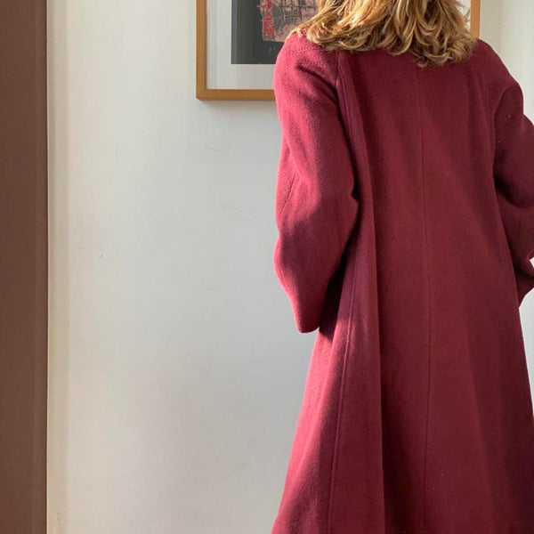 Cappotto Vintage '80 Bordeaux