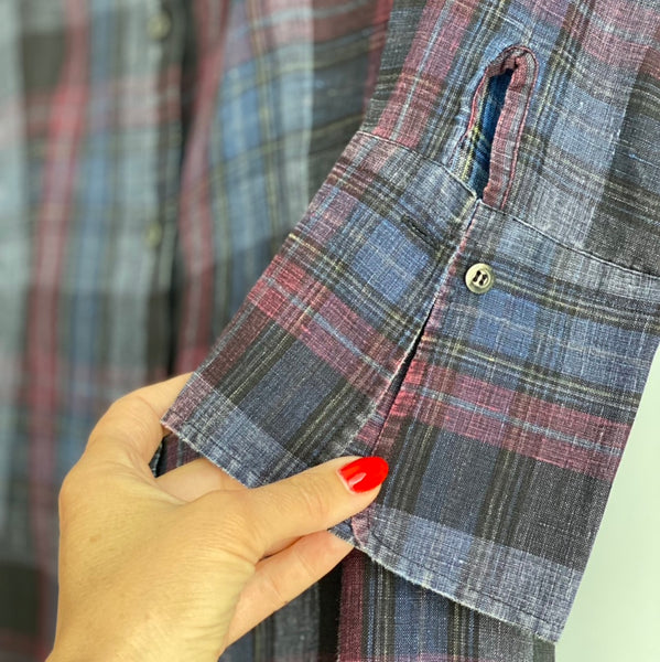 Camicia lunga tartan