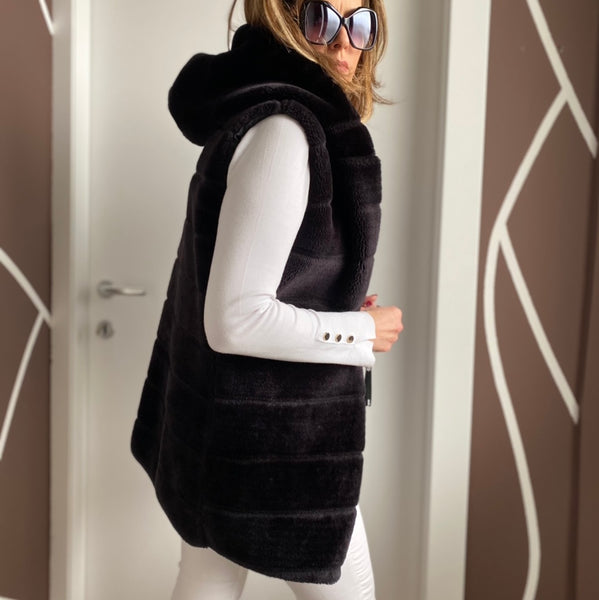 Gilet in Eco-pelliccia