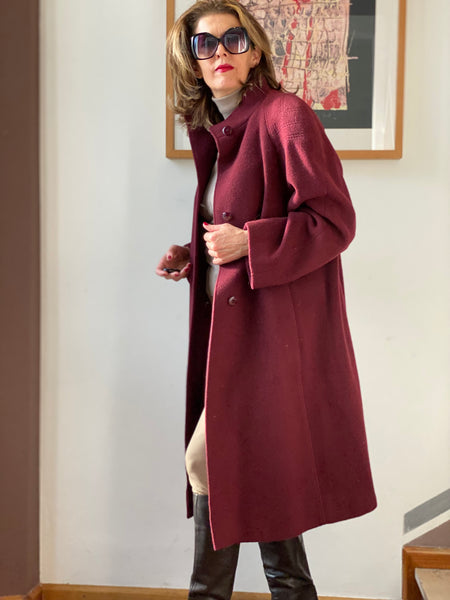 Cappotto Vintage '80 Bordeaux
