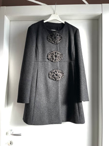 Cappotto grigio tweed