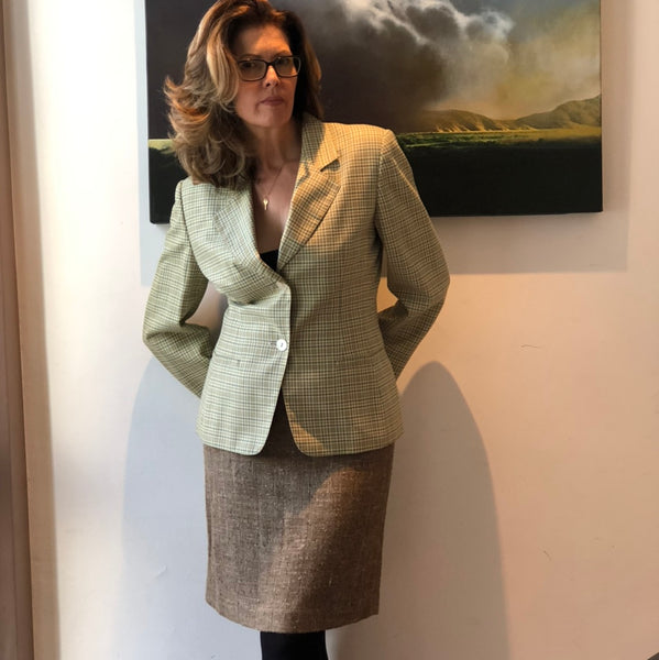 Blazer Quadretti Verdi Marella