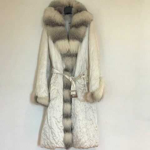 Cappotto Imbottito Bianco Mosco